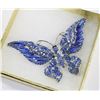 Image 1 : LARGE BUTTERFLY RHINESTONE BROOCH