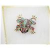 Image 1 : FROG RHINESTONE BROOCH