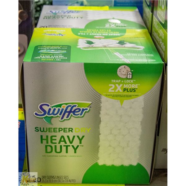 SWIFFER SWEEPER HEAVY DUTY CLOTHS LOT OF 2