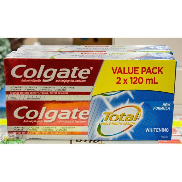COLGATE TOTAL WHOLE MOUTH HEALTH 2 PACK BUNDLE