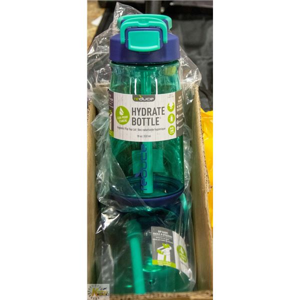 REDUCE WATER BOTTLES CASE OF 3 LOT