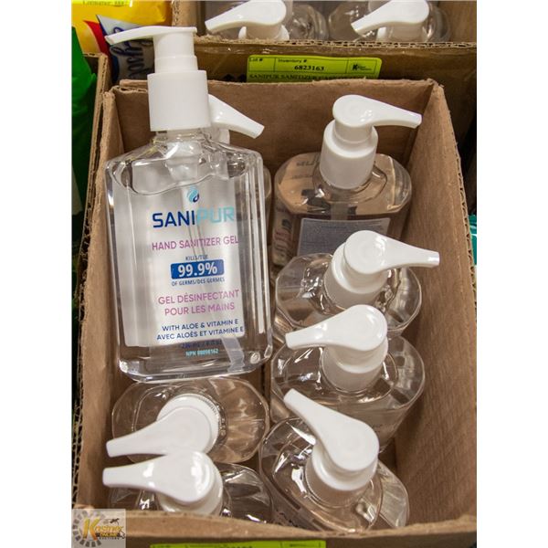 8 BOTTLES SANIPUR HAND SANITIZER