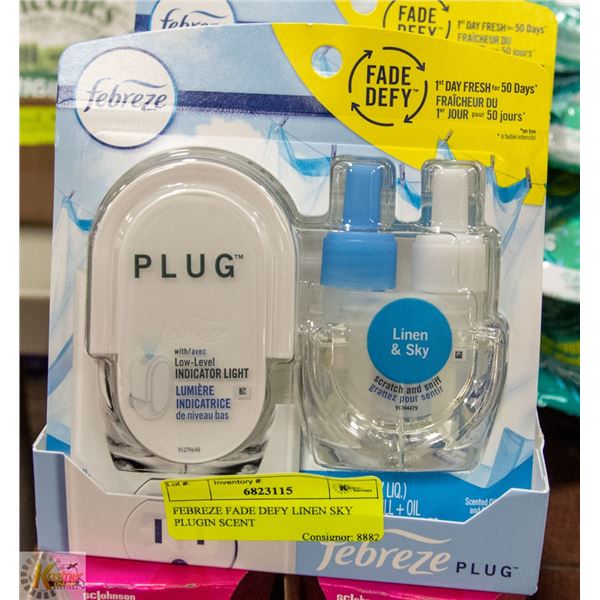 FEBREZE FADE DEFY LINEN SKY PLUGIN SCENT