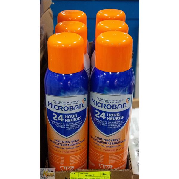 MICROBAN SANITIZING SPRAY CASE OF 6