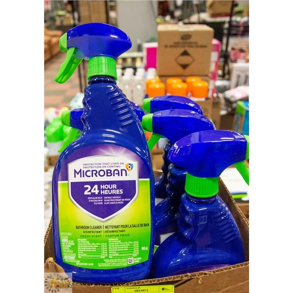 CASE OF MICROBAN BATHROOM CLEANER