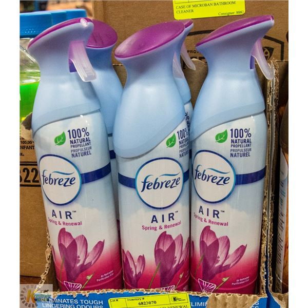 FEBREZE AIR SPRING AND RENEWAL CASE OF 6
