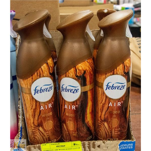 FEBREZE AIR WOOD SCENT LOT OF 6