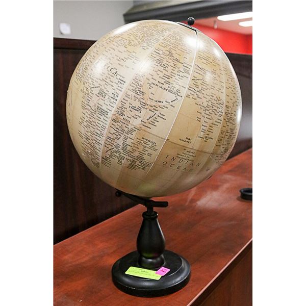 OLD WORLD STYLE GLOBE, 19" TALL