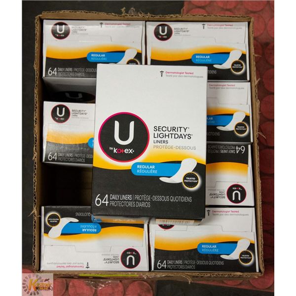 U SECURITY LIGHT DAYS LINER REGULAR CASE OF 8 LOT