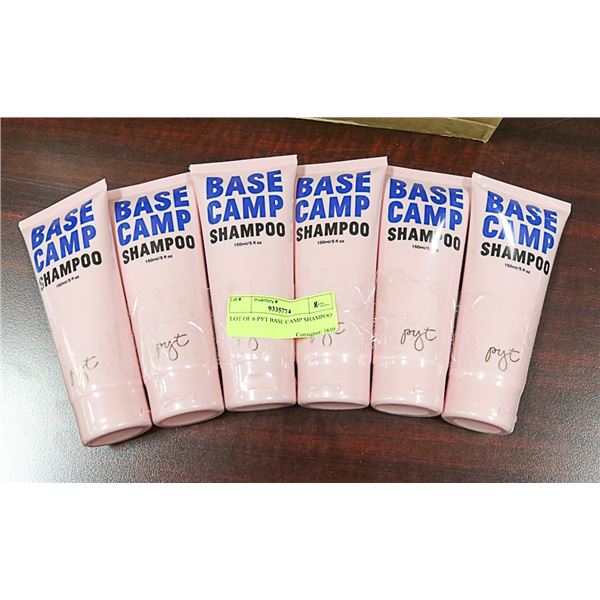 LOT OF 6 PYT BASE CAMP SHAMPOO