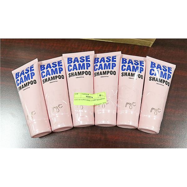 LOT OF 6 PYT BASE CAMP SHAMPOO