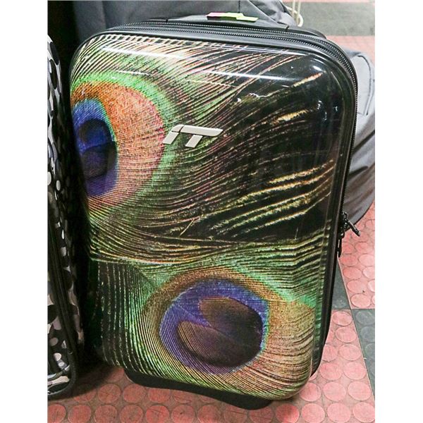 20" HARDSHELL EXPANDIBLE SUITCASE, PEACOCK FEATHER