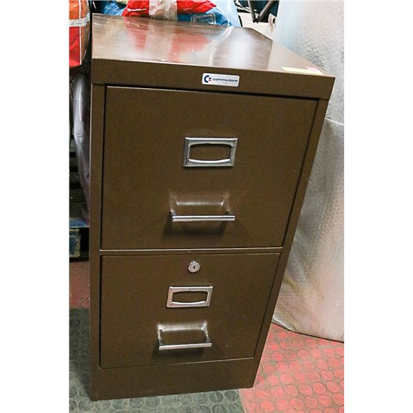 2 DRAWER FILING CABINET 15 X 30 X 18-NO KEY