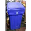 Image 1 : BLUE RECYCLE BIN 40" INCHES TALL