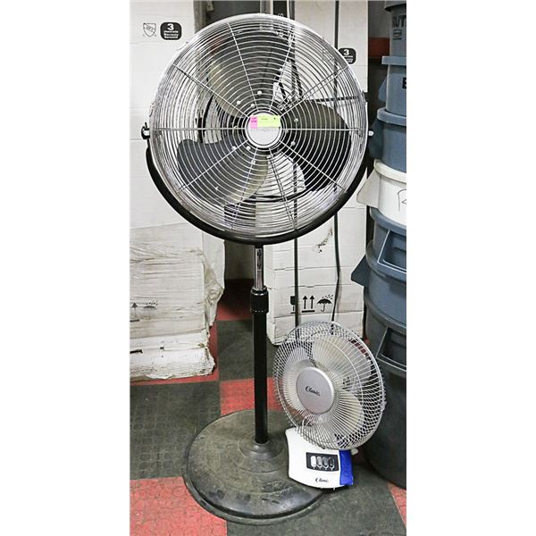 LOT OF 2 OSCILLATING FANS