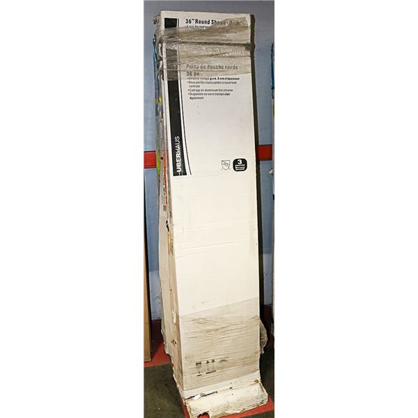 36" ROUND SHOWER DOOR CHROME (UBERHAUS)