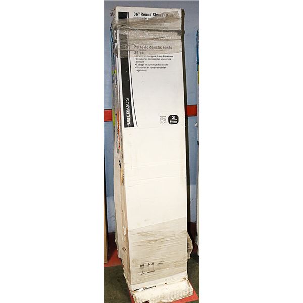 36" ROUND SHOWER DOOR CHROME (UBERHAUS)