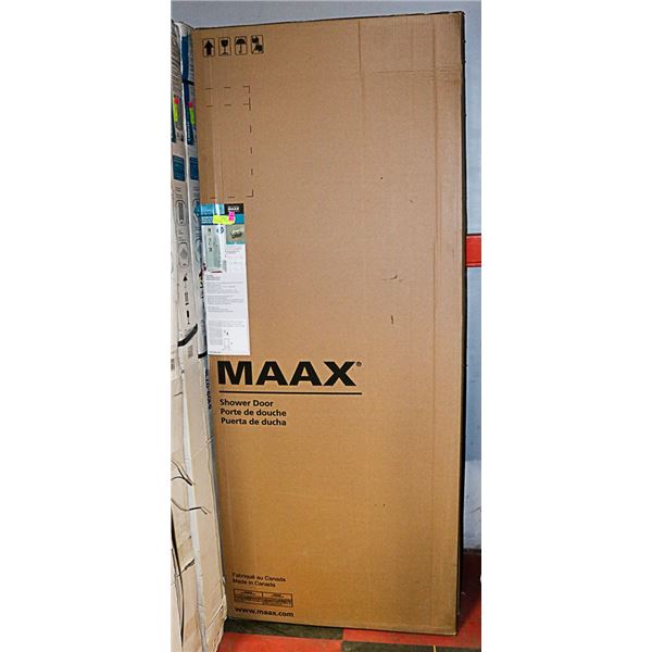 PIVOT 25-1/2"- 27-1/2" SHOWER DOOR GLASS CHROME