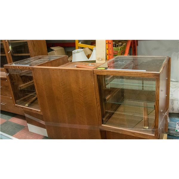 75" X 42.5" APPROX. DISPLAY CABINET WITH KEYS