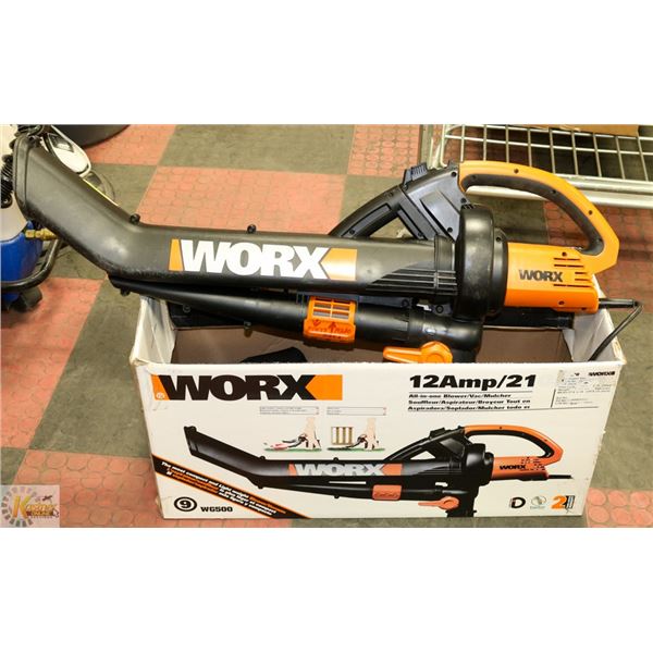 WORX LEAF BLOWER & VACUUM WITH BAG LIKE NEW Kastner Auctions