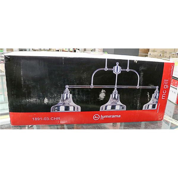 CHROME TRIPLE LIGHT  IN BOX