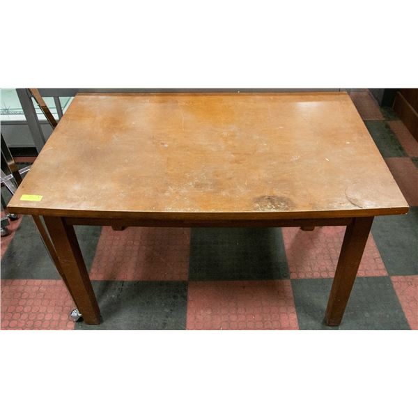 48" X 30.5" APPROX. WOODEN TABLE