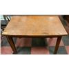 Image 1 : 48" X 30.5" APPROX. WOODEN TABLE