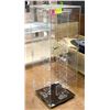 Image 1 : ROTATING PLEXIGLASS DISPLAY CABINET WITH KEYS