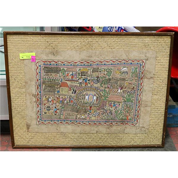 OLD REED ART VILLAGE SCENE