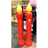Image 1 : VINTAGE BLOW MOLD NOEL XMAS LARGE CANDLES
