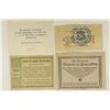 Image 2 : 4 ASSORTED GERMAN NOTGELDS 2-10 & 2-20 HELLERS