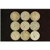 Image 2 : 9 ASSORTED CANADA SILVER 10 CENTS