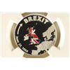 Image 1 : 2016 COOK ISLAND SILVER DOLLAR BREXIT COLORIZED