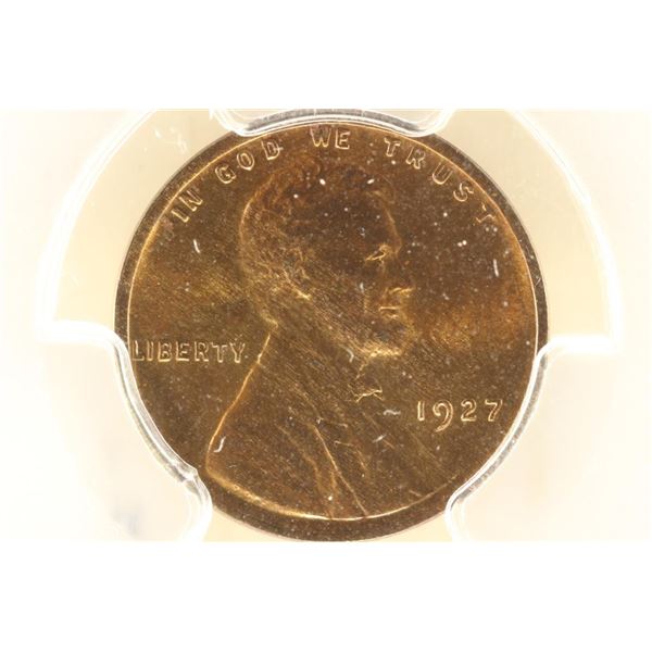 1927 LINCOLN CENT PCGS MS64RB