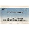 Image 3 : 1927 LINCOLN CENT PCGS MS64RB