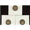 Image 2 : 1906, 1907 & 1910 CANADA SILVER TEN CENTS