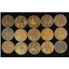 Image 1 : 15 ASSORTED GREAT BRITAIN PENNIES 1863-1919