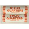 Image 1 : 2-$10 ROLLS OF 2009-P GUAM QUARTERS BRILLIANT UNC