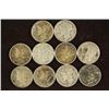 Image 1 : 10 ASSORTED 1940'S MERCURY DIMES