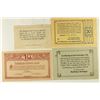 Image 2 : 4 ASSORTED GERMAN NOTGELDS 2-10 & 2-20 HELLERS