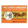 Image 1 : 1993 AUSTRALIA SILVER KANGAROO DOLLAR