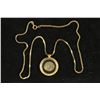 250-390 A.D. ANCIENT COIN IN GOLD FILLED NECKLACE