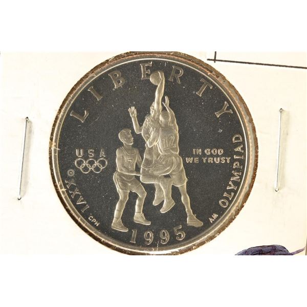 1995-S BASKETBALL PROOF US HALF DOLLAR