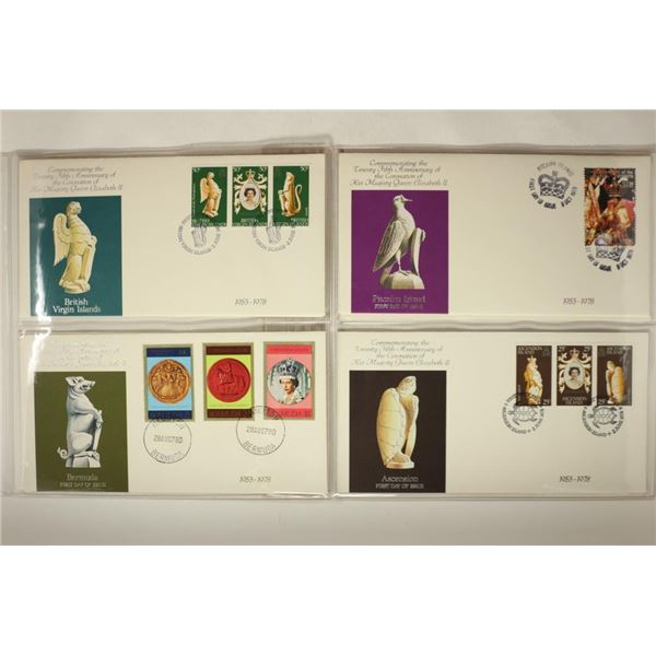 4 ASSORTED 1978 1ST DAY COVERS ASCENSION,