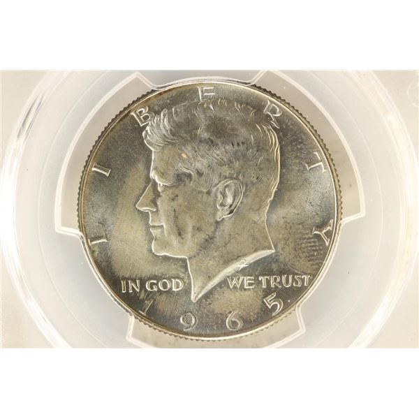 1965 40% SILVER JOHN F. KENNEDY HALF PCGS MS64