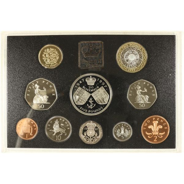 1997 UNITED KINGDOM 10 COIN PROOF SET