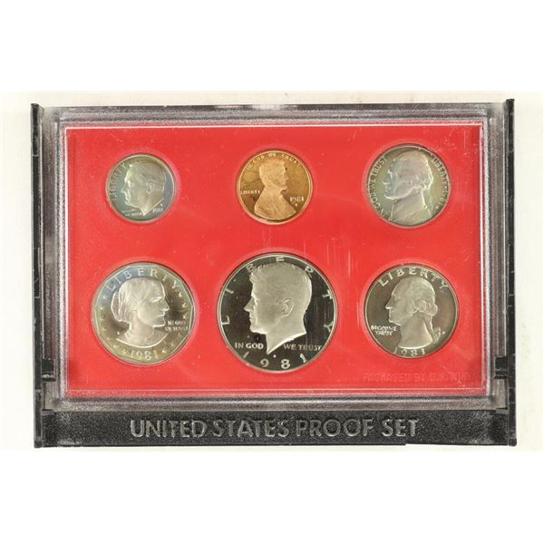 1981 US PROOF SET (WITHOUT BOX)