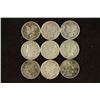 Image 1 : 9 ASSORTED 1940'S MERCURY DIMES
