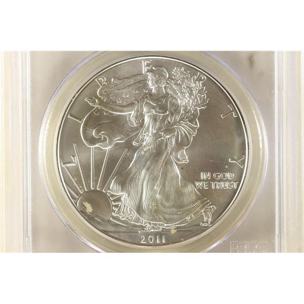 2011 (S) AMERICAN SILVER EAGLE PCGS MS69