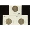 Image 1 : 1899, 1906 & 1913-D BARBER QUARTERS